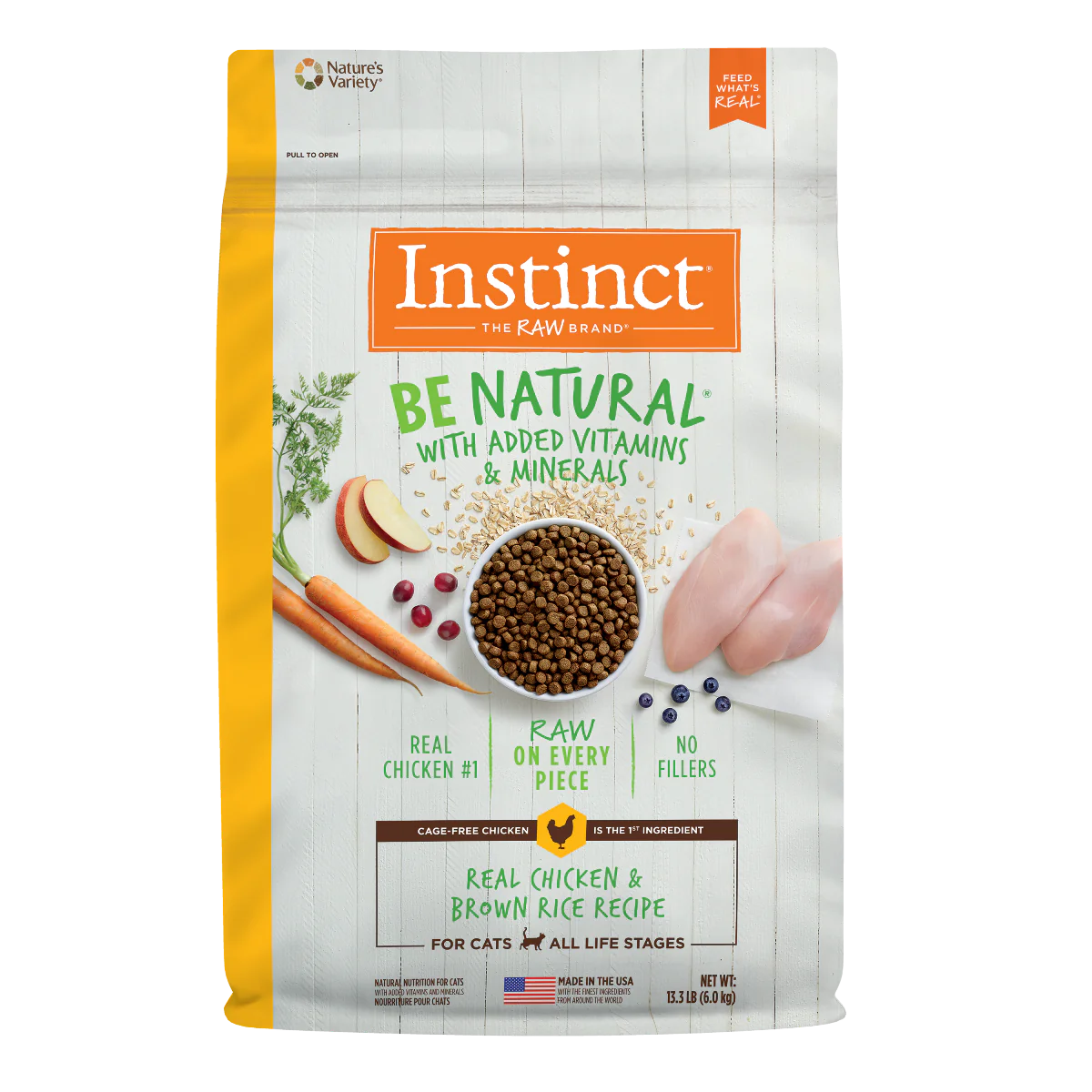 Instinct Be Natural Pollo - Para Gatos - 13.3 libras