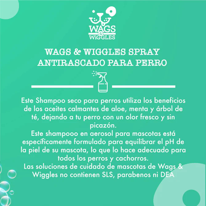 Shampoo spray anti-rascado para perros - 355 m