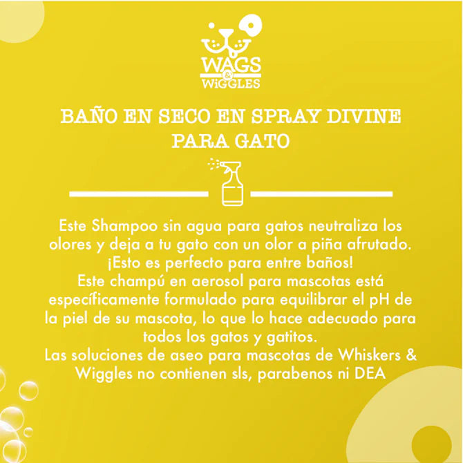 Shampoo en spray sin agua para gatos - 355 mL