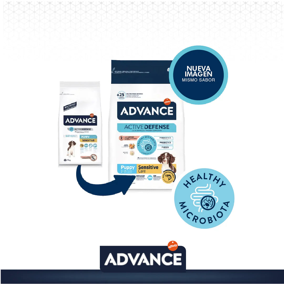 Advance Sensitive Puppy con Problemas Digestivos Salmón - 12kg y 3kg