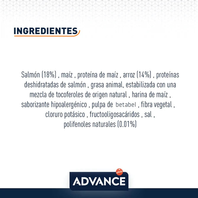 Advance Sensitive Mini de Salmón - 3 kg. y 1.5kg