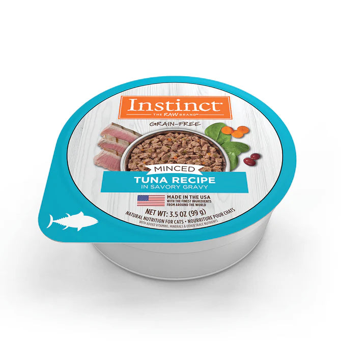 Alimento Instinct Original Minced Cups Para Gato, Sabor Atún. 99 g