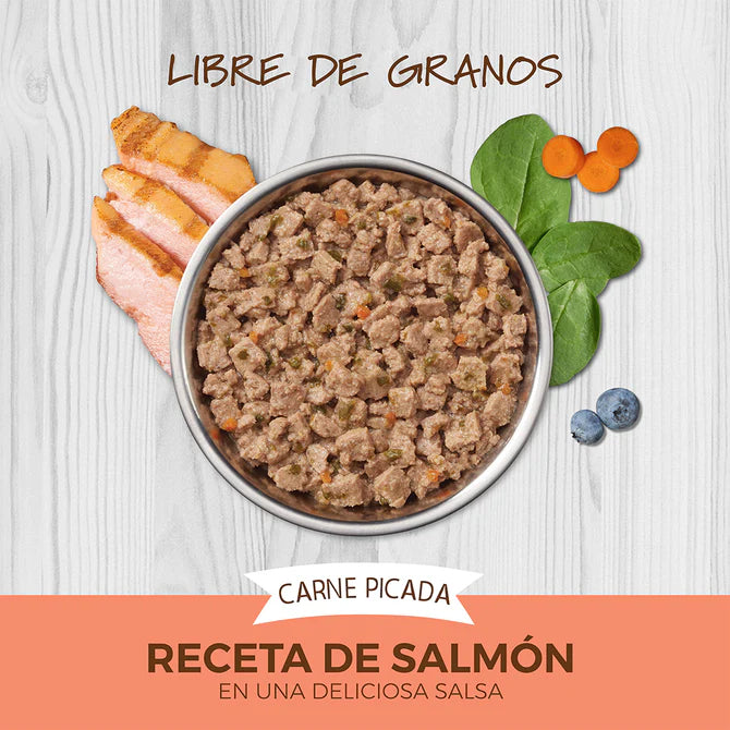 Alimento Instinct Original Minced Cups Para Gato, Sabor Salmón. 99 g
