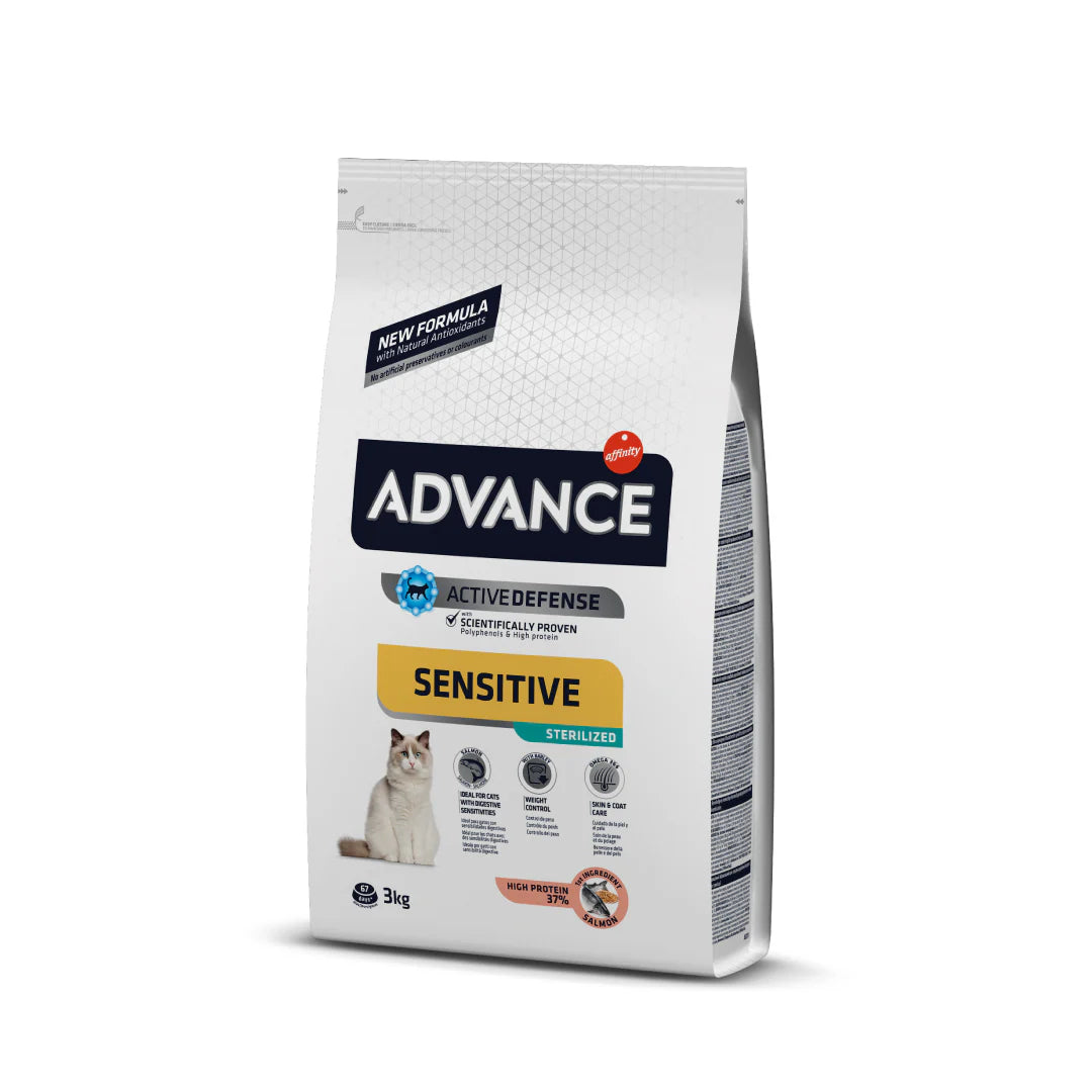 Advance Sensitive Salmón para Gatos Esterilizados - 10kg y 3kg