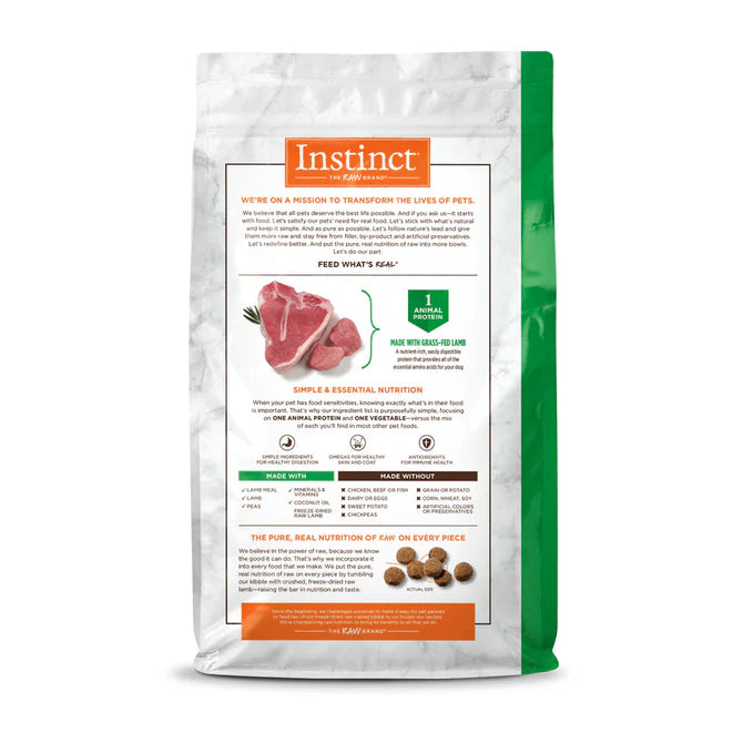 Instinct LID Cordero - Para Perros - 4lb y 20lb