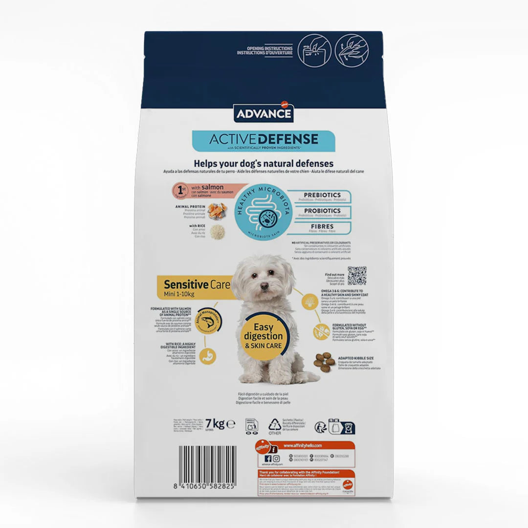 Alimento Advance Sensitive Mini Salmón - 7kg