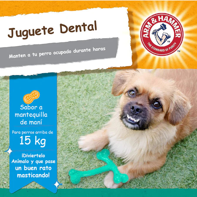 Juguete para Perro en forma de T-Bone - Sabor Mantequilla de Maní 1pz
