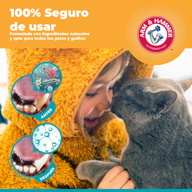 Kit Pasta Dental con Cepillo para Gato - 3pzas