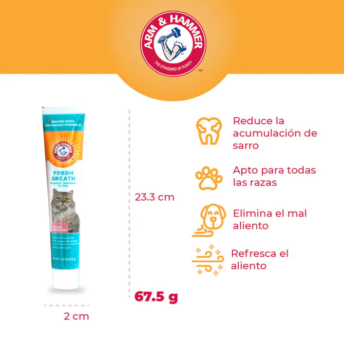 Kit Pasta Dental con Cepillo para Gato - 3pzas