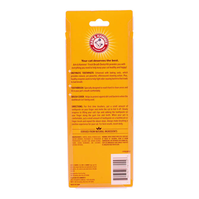 Kit Pasta Dental con Cepillo para Gato - 3pzas
