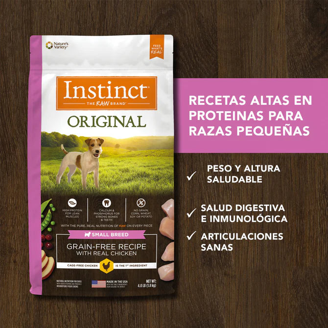 Instinct Pollo - Perros de Razas Pequeñas - 4lb y 11lb