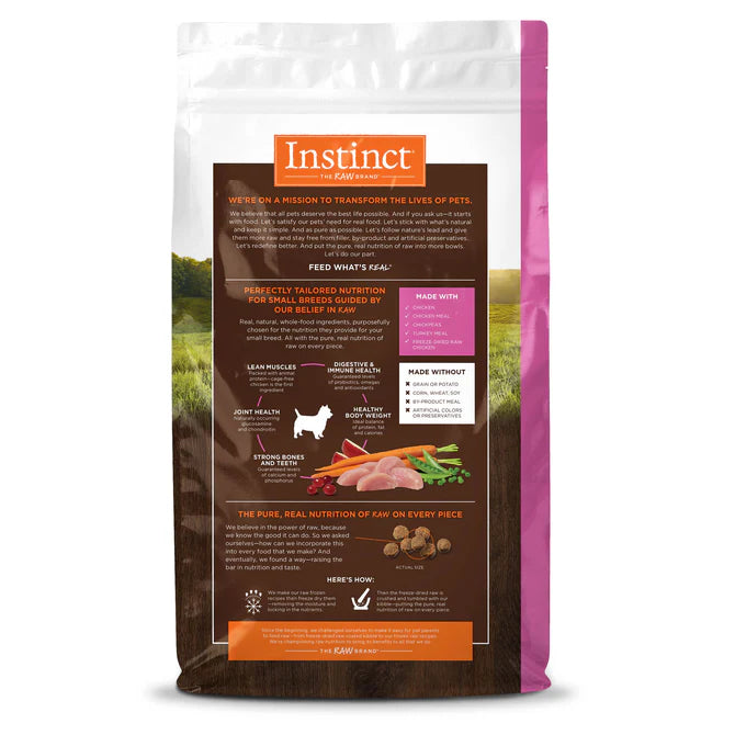 Instinct Pollo - Perros de Razas Pequeñas - 4lb y 11lb