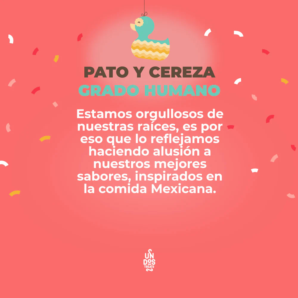 Un Dos Treats Baked Biscuits Piñata Galletas Horneadas-Pato y Cereza 5.5 oz