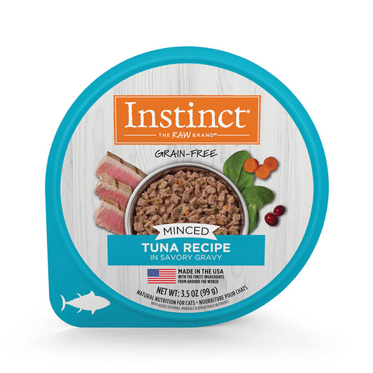 Alimento Instinct Original Minced Cups Para Gato, Sabor Atún. 99 g