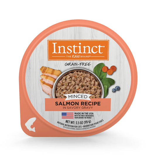 Alimento Instinct Original Minced Cups Para Gato, Sabor Salmón. 99 g