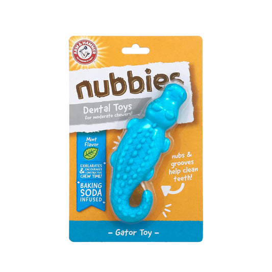 Juguete Dental para Perro Cocodrilo - Sabor Menta 1pz