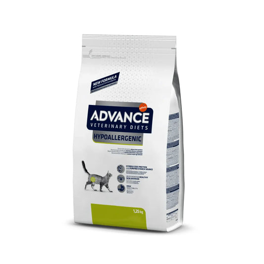 Advance Hypoallergenic para Gatos con Alergias e Intolerancias, con Proteína Hidrolizada Soya - 1.25kg