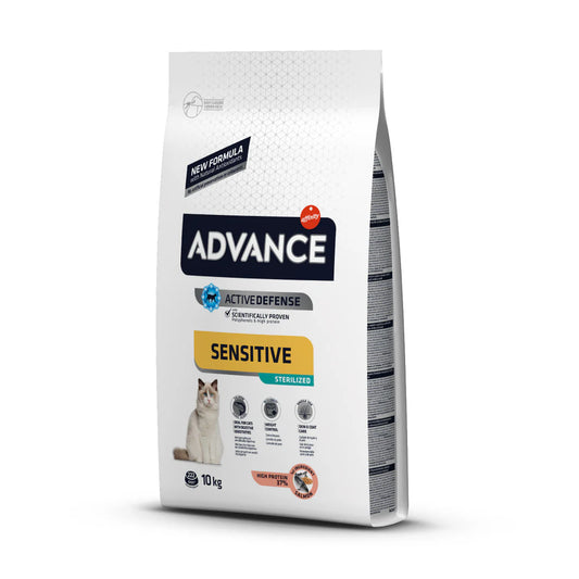 Advance Sensitive Salmón para Gatos Esterilizados - 10kg y 3kg