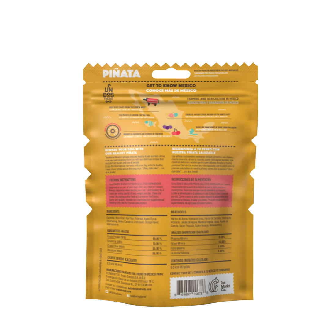 Un Dos Treats Baked Biscuits Piñata Galletas Horneadas-Pato y Cereza 5.5 oz