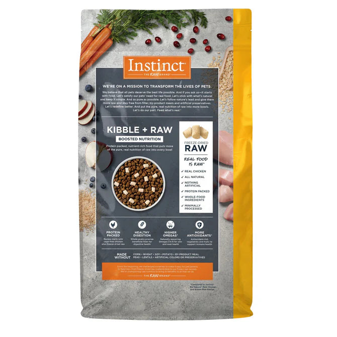 Instinct Raw Boost de Pollo con Granos y Arroz Integral - Para Perros - 9.07kg