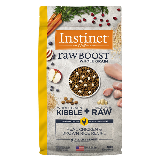 Instinct Raw Boost de Pollo con Granos y Arroz Integral - Para Perros - 9.07kg